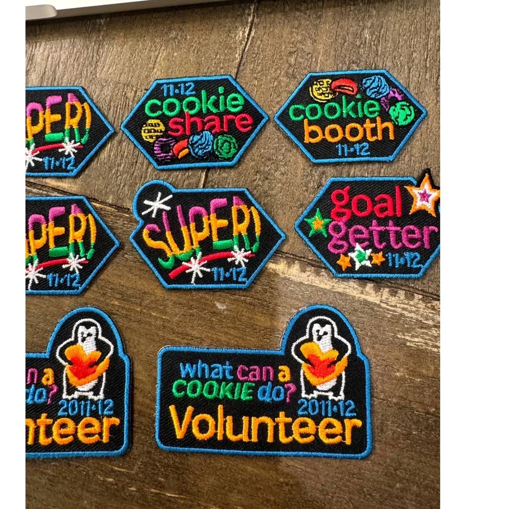 Girl Scouts 2011-12 Cookie Program Patch Lot Goal Getter Volunteer GSUSA